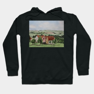 Swabian landscape with timbered houses Hoodie
